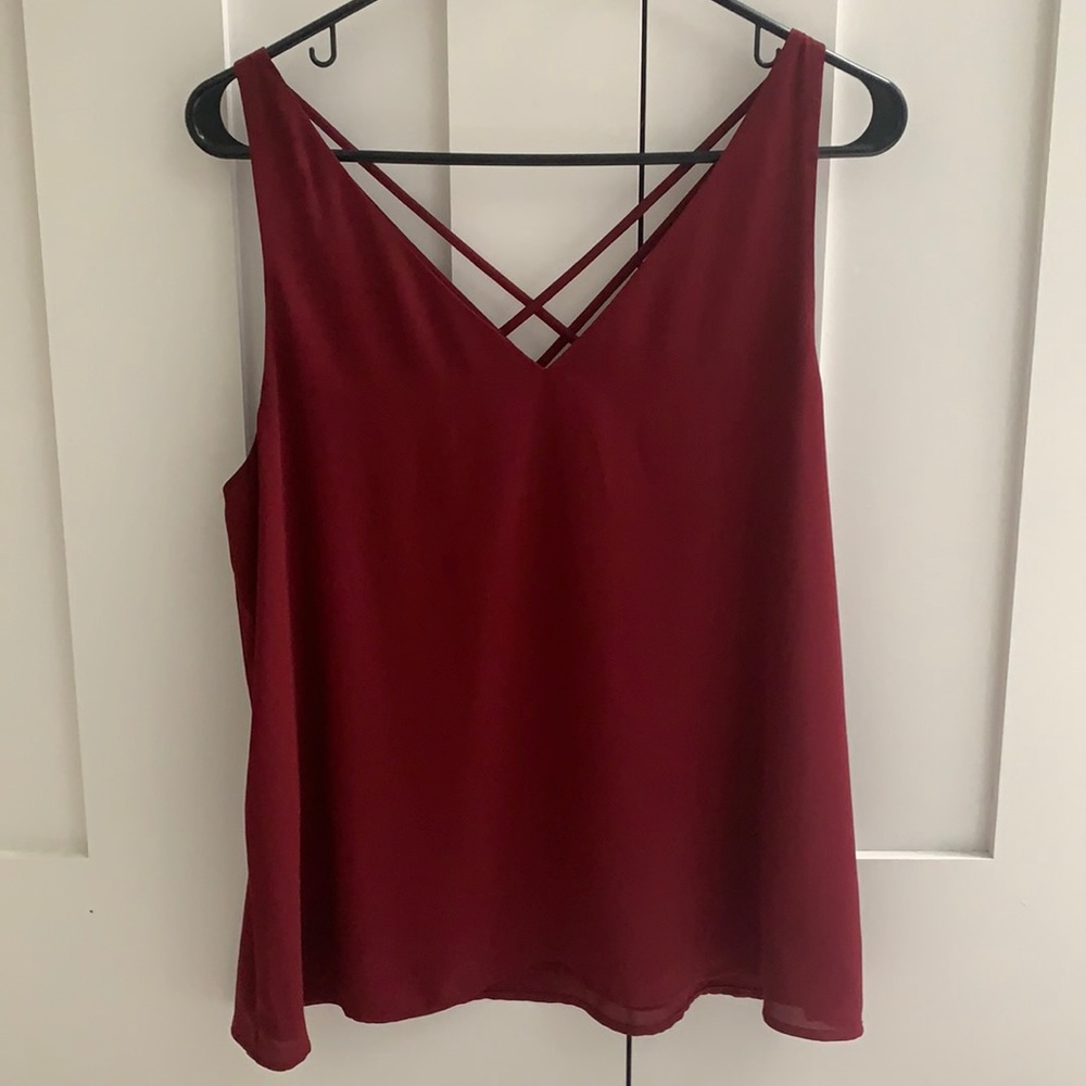 Red tank top